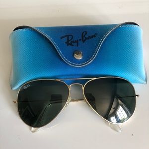 Authentic Aviator Ray Ban Sunglasses